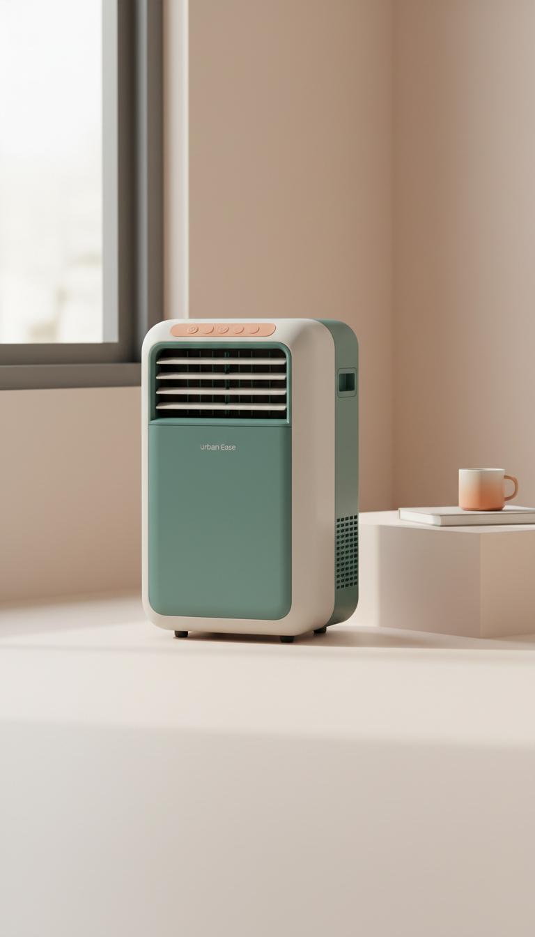 Aire acondicionado portátil deluxe con control remoto
